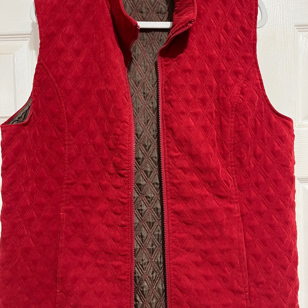 Nomadic Traders Red Quilted Vest